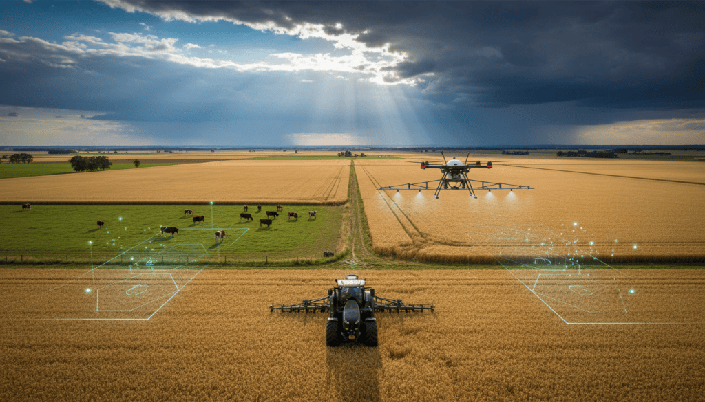 Australian farmland and precision-agriculture data overlays